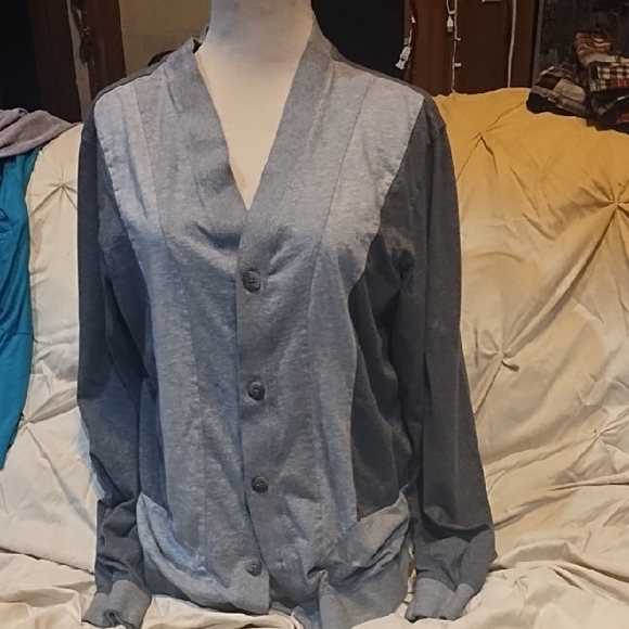Charles & 1/2 Other - Charles & 1/2 Grey Mens Sweater